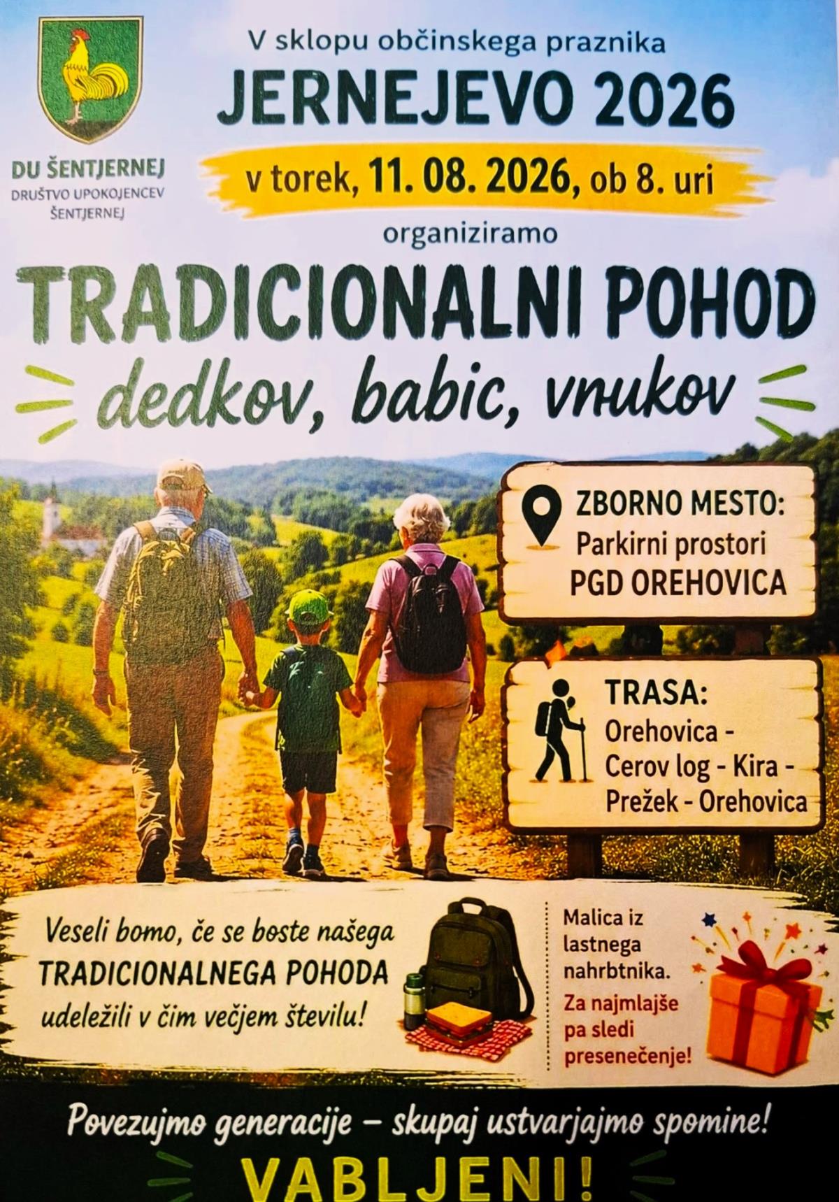 DU Šentjernej - pohod dedkov in babic